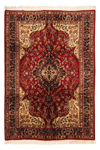 Indo Sarouk Dywan 207x298cm - Dywan orientalny - czerwony