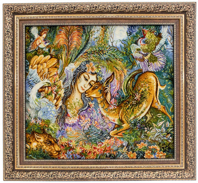 Dywan z obrazkami 90x95cm - Dywan orientalny