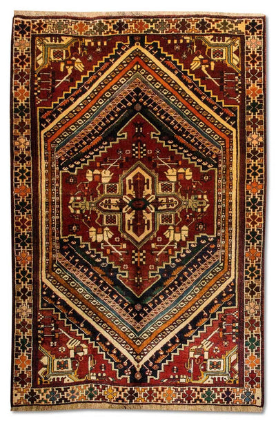 Qashqai Dywan 125x212cm - Dywan perski - niebieski