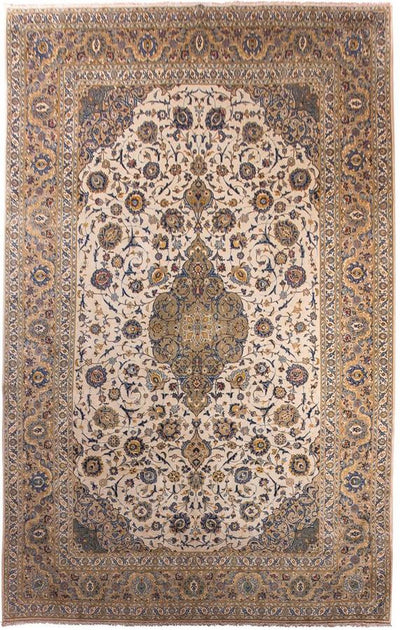 Kashan Dywan 295x415cm - Dywan perski - beżowy