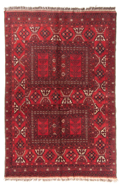Dywan turkmeński 158x228cm - Dywan perski - czerwony