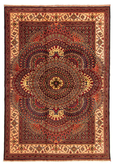 Dywan afgański 198x279cm - Dywan orientalny - wielokolorowy