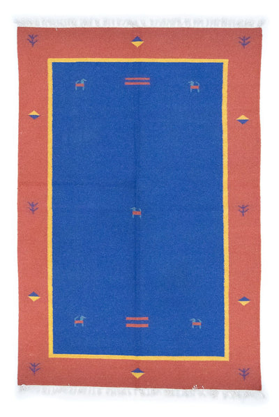 Nowoczesny kilim Dywan 140x200cm - Dywan wełniany