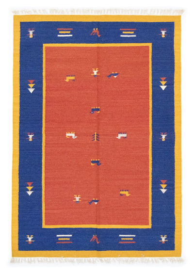 Nowoczesny kilim Dywan 140x200cm - Dywan wełniany