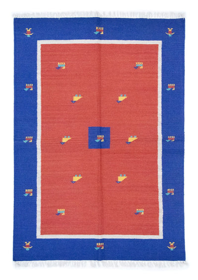 Nowoczesny kilim Dywan 140x200cm - Dywan wełniany