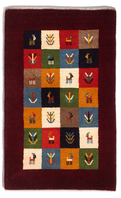 Gabbeh perski Dywan 61x88cm - Perserteppich Wollteppich