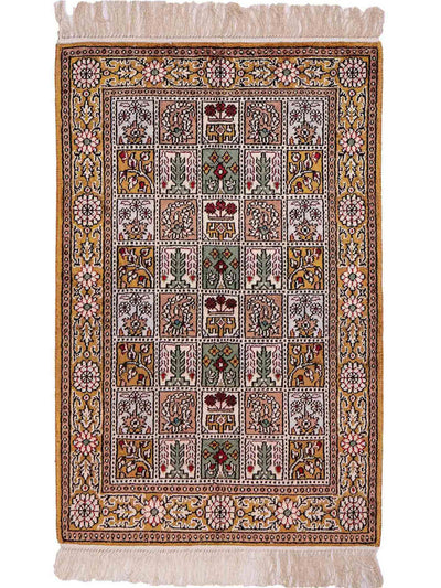 Chiński jedwab Dywan 62x92cm - Dywan orientalny