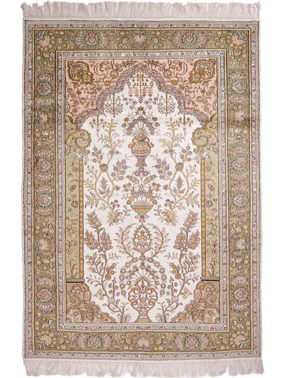 Chiński jedwab Dywan 123x181cm - Dywan orientalny