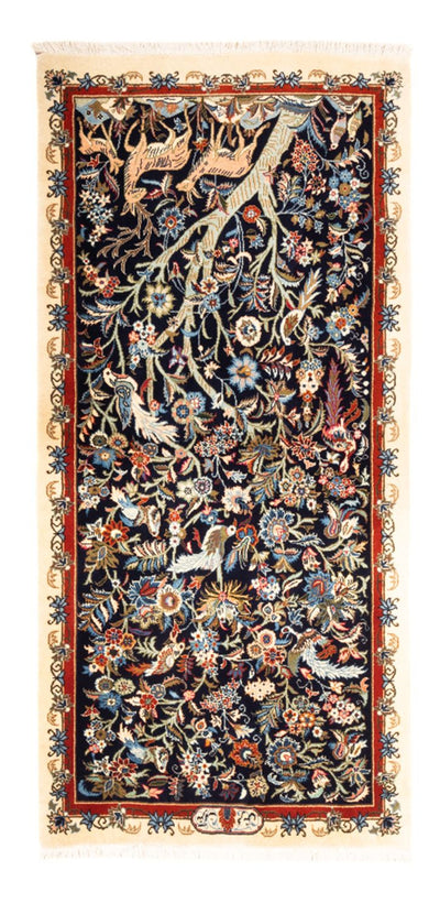 Kashmar Dywan 90x188cm - Dywan perski - ciemnoniebieski