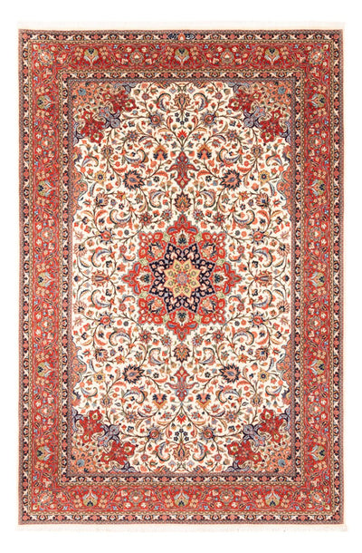 Sarouk Dywan 196x291cm - Dywan perski - kremowy