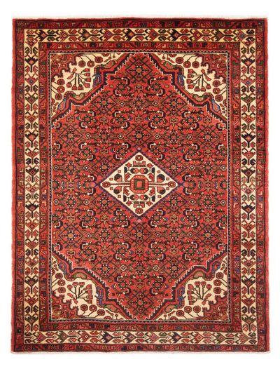 Hosseinabad Dywan 158x218cm - Dywan perski - czerwony