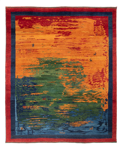 Gabbeh perski Dywan 198x238cm - Perserteppich Wollteppich