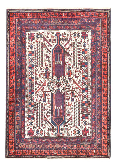 Dywan beludżycki 153x210cm - Dywan orientalny - kremowy