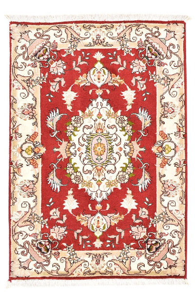 Tabriz - 50 Raj Dywan 58x90cm - Dywan perski - czerwony