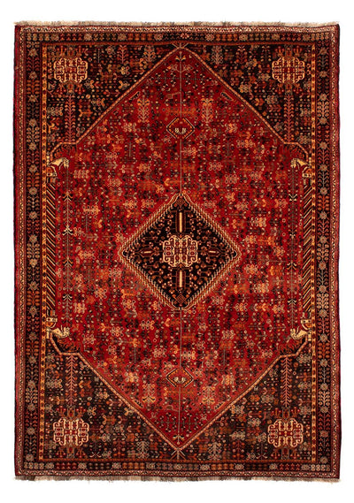 Qashqai Dywan 203x288cm - Dywan perski - ciemna czerwień
