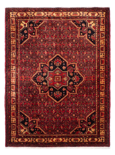 Hosseinabad Dywan 165x211cm - Dywan perski - ciemna czerwień