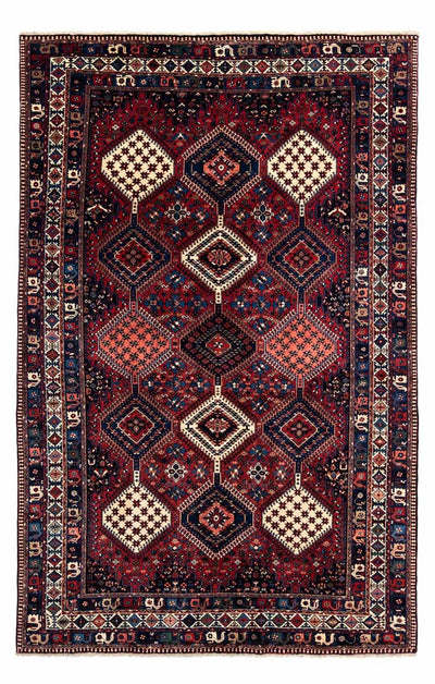 Yalameh Dywan 202x300cm - Dywan perski - ciemna czerwień