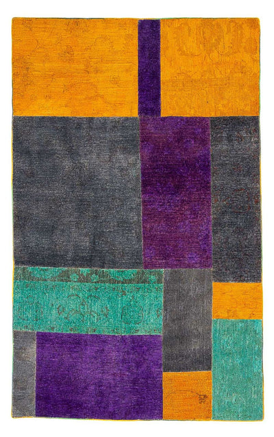 Dywan patchworkowy 146x237cm - Dywan wełniany