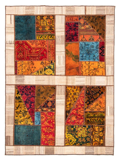 Dywan patchworkowy 161x221cm - Perserteppich Wollteppich