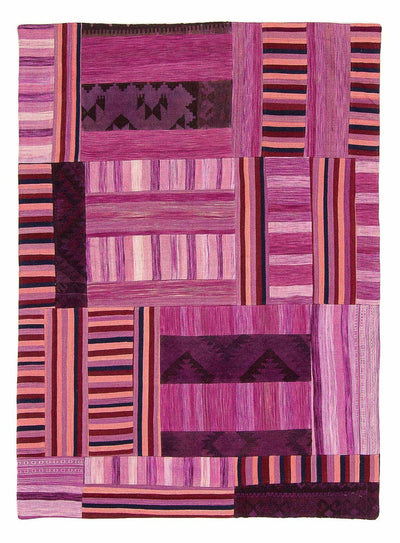 Dywan patchworkowy 155x298cm - Dywan wełniany