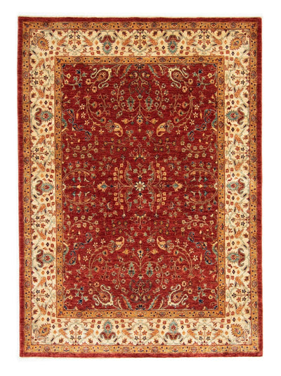 Dywan afgański 149x207cm - Dywan orientalny - czerwony