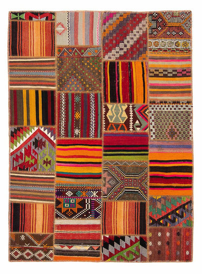 Dywan patchworkowy 170x237cm - Dywan wełniany