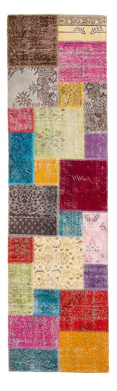 Dywan patchworkowy 85x300cm - Dywan wełniany