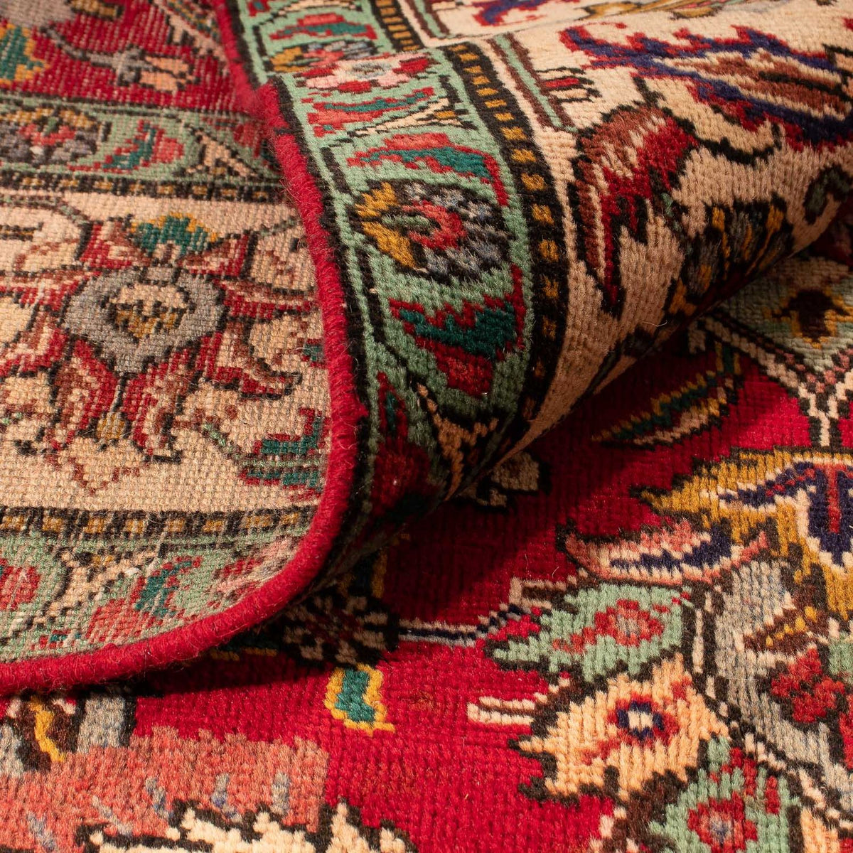 Dywan perski - Tabriz - 300 x 203 cm - ciemna czerwień