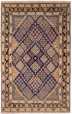 Dywan perski - Isfahan - Premium - 143 x 92 cm - niebieski