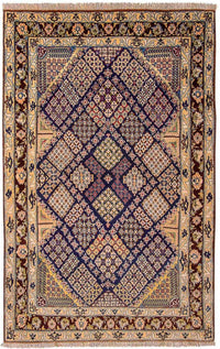 Dywan perski - Isfahan - Premium - 143 x 92 cm - niebieski