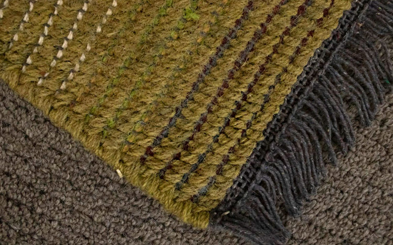 Dywan z Nepalu - 140 x 70 cm - szary