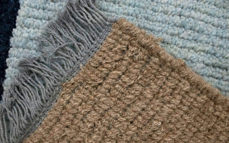 Dywan z Nepalu - 140 x 70 cm - niebieski