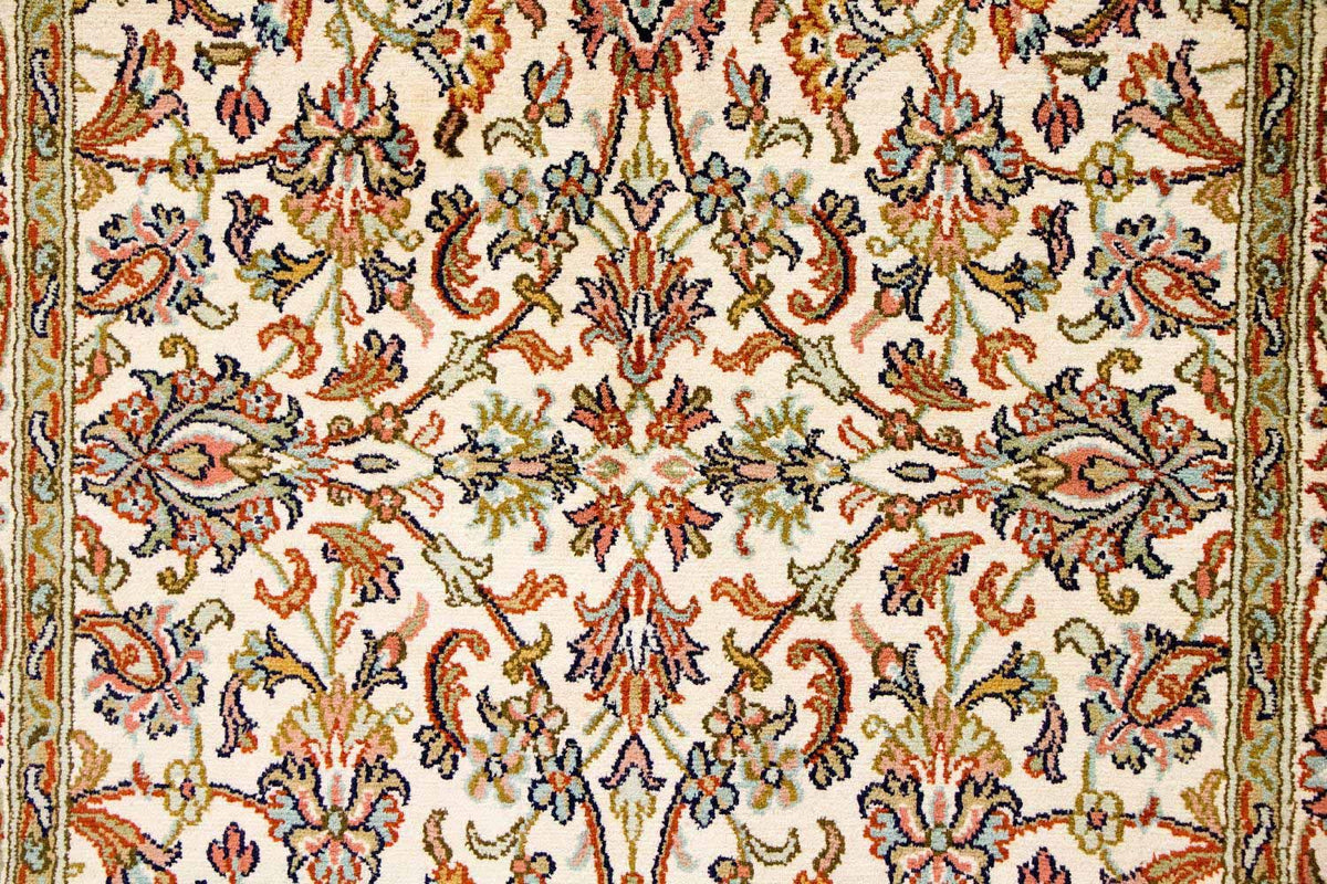 Jedwabny dywan - Kashmir Silk - 127 x 74 cm - beżowy