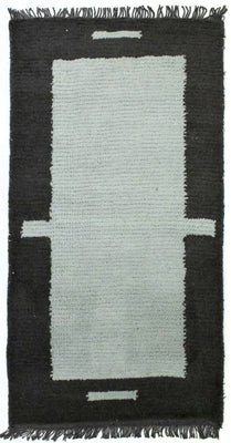 Dywan z Nepalu - 140 x 70 cm - niebieski