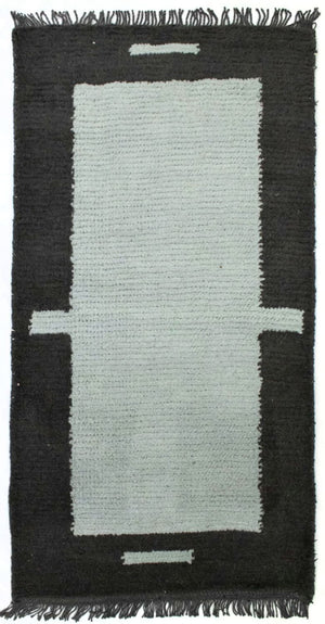 Dywan z Nepalu - 140 x 70 cm - niebieski