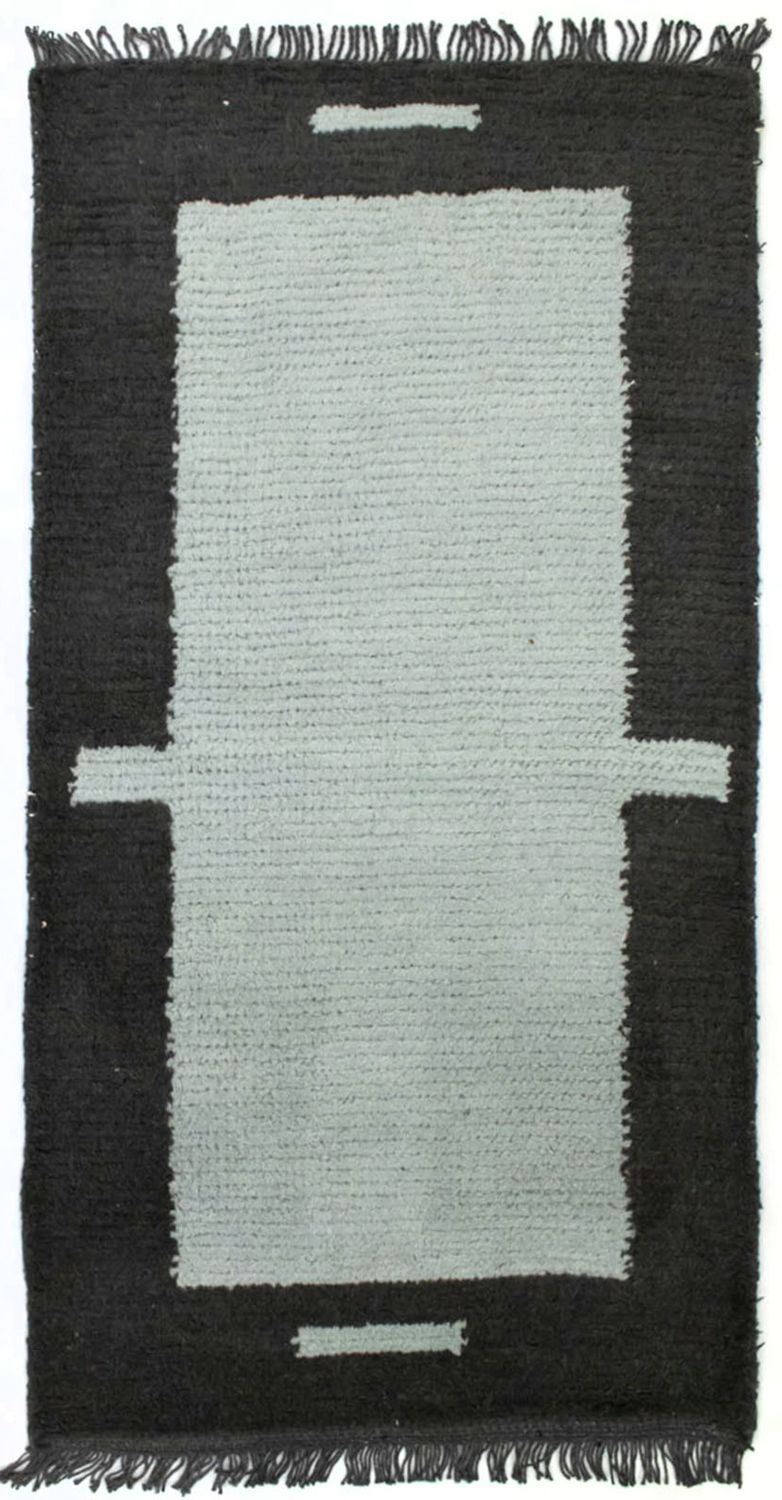 Dywan z Nepalu - 140 x 70 cm - niebieski