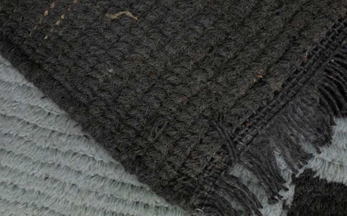 Dywan z Nepalu - 140 x 70 cm - niebieski