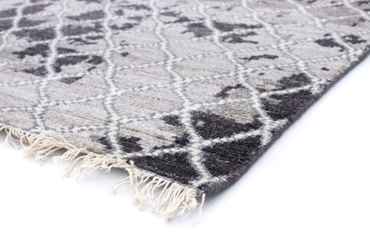 Designerski dywan - 271 x 181 cm - srebrny