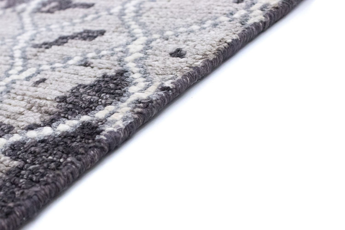 Designerski dywan - 271 x 181 cm - srebrny