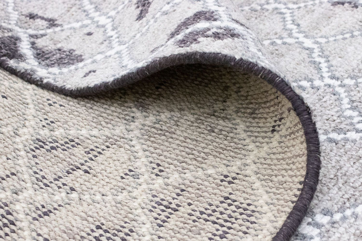 Designerski dywan - 271 x 181 cm - srebrny