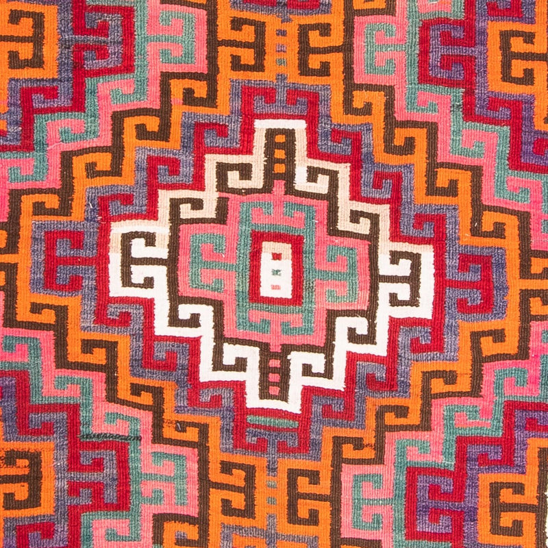 Biegacz Dywan Kelim - Stary - 320 x 135 cm - wielokolorowy