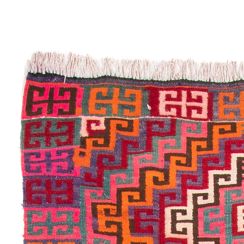 Biegacz Dywan Kelim - Stary - 320 x 135 cm - wielokolorowy