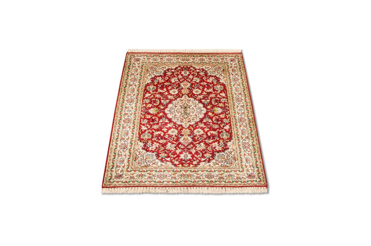 Jedwabny dywan - Kashmir Silk - 120 x 80 cm - czerwony