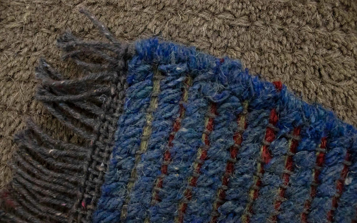 Dywan z Nepalu - 140 x 70 cm - szary