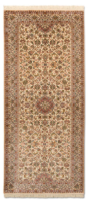 Biegacz Jedwabny dywan - Kashmir Silk - 190 x 77 cm - beżowy