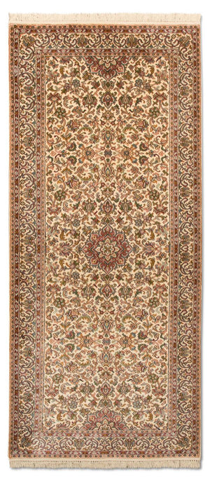 Biegacz Jedwabny dywan - Kashmir Silk - 190 x 77 cm - beżowy