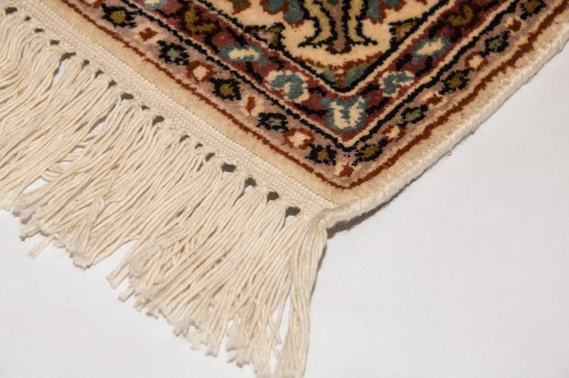 Biegacz Jedwabny dywan - Kashmir Silk - 190 x 77 cm - beżowy