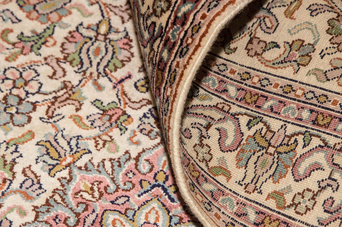 Biegacz Jedwabny dywan - Kashmir Silk - 190 x 77 cm - beżowy