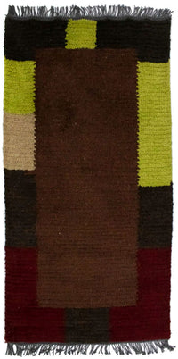 Dywan z Nepalu - 140 x 70 cm - brązowy