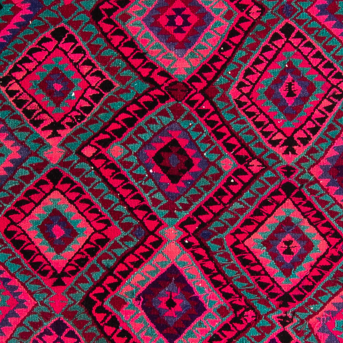 Biegacz Dywan Kelim - Stary - 315 x 135 cm - wielokolorowy